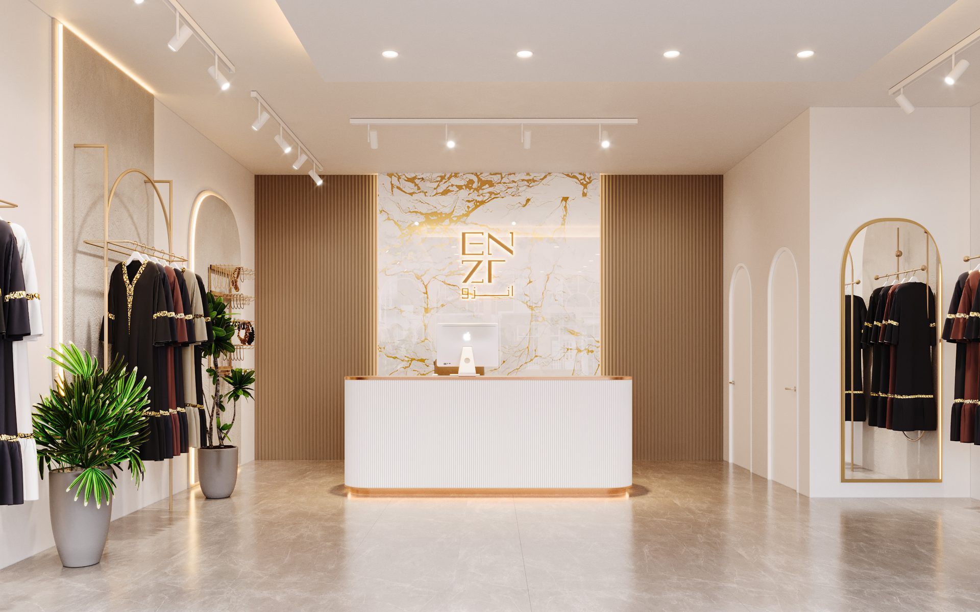 ENZO Boutique — Retail 3D render