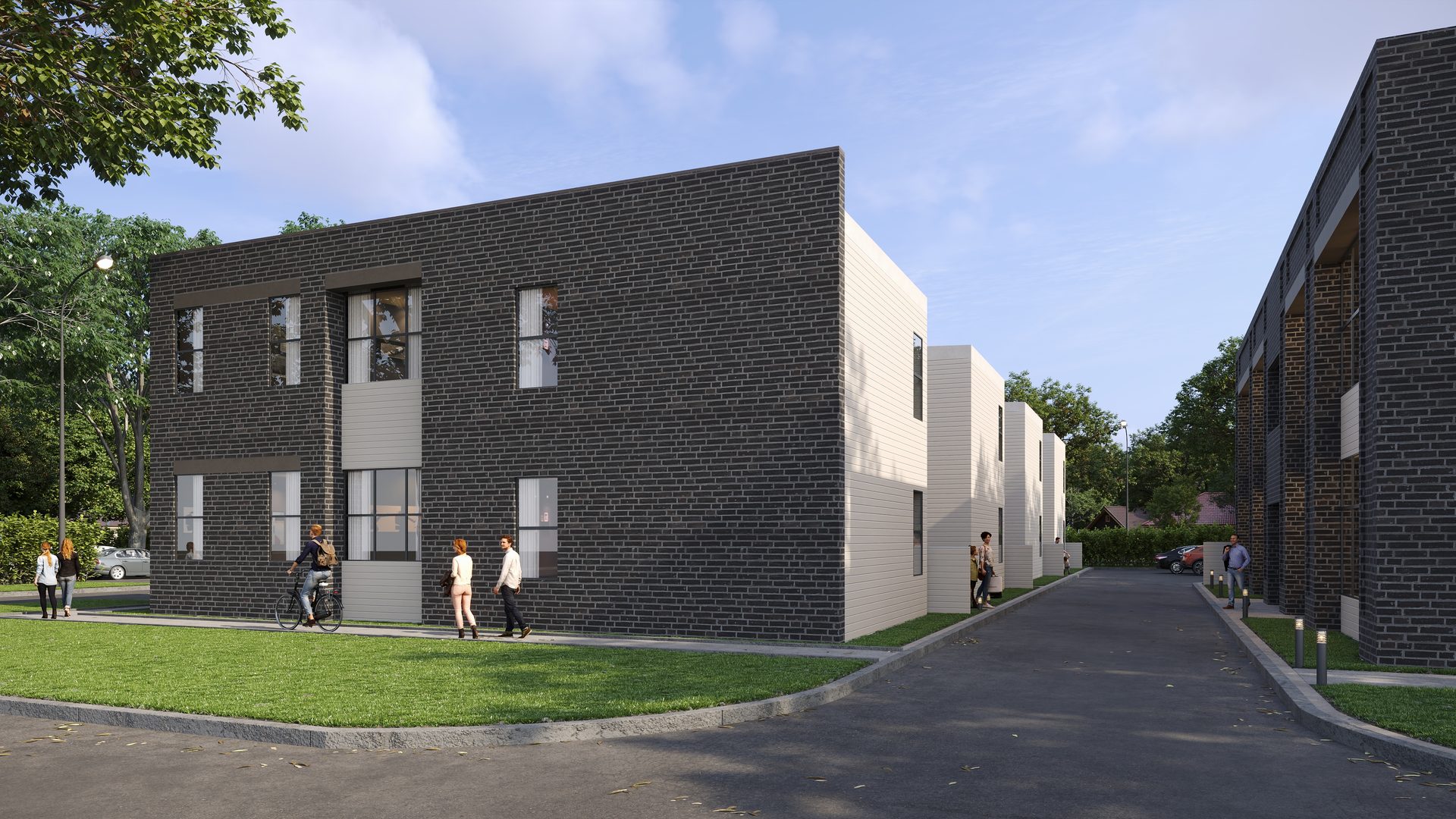 Multi-Family Residential Development — Residential · Multi-Family 3D render